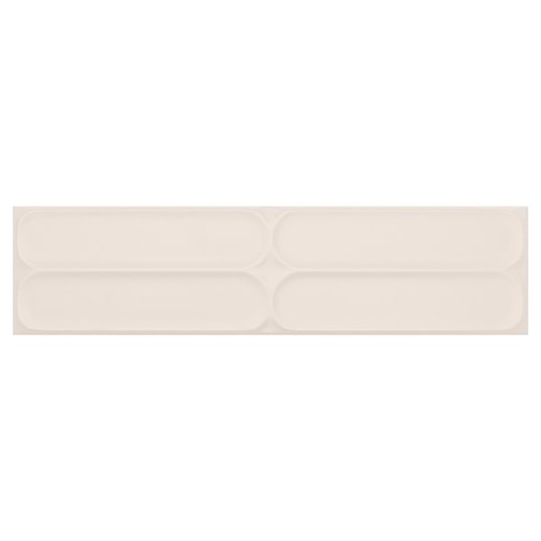 Mission Nuage Cream 4x16 Matte Ceramic Statement Tile