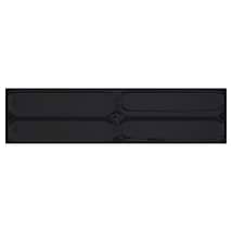 Mission Black 4x16 Polished Ceramic Statement Tile