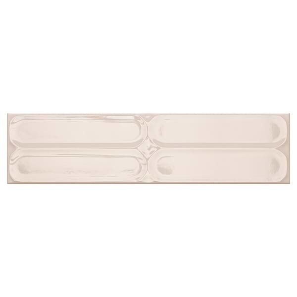 Mission Nuage Cream 4x16 Polished Ceramic Statement Tile