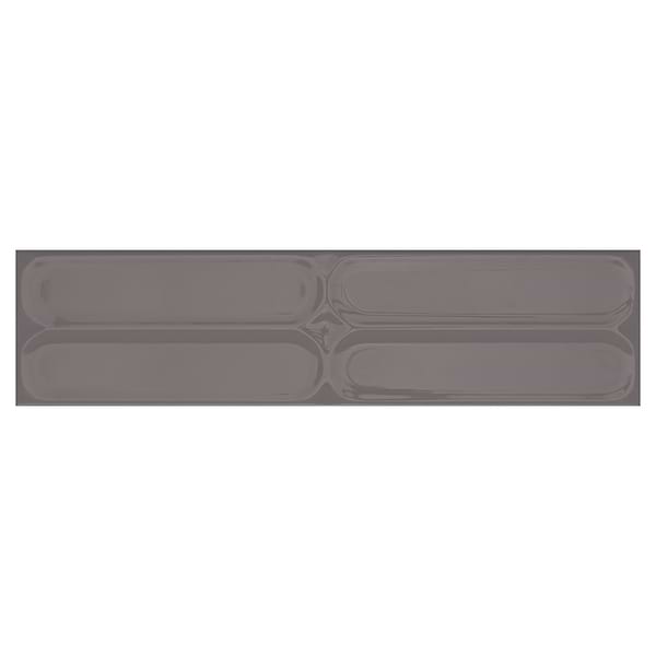 Mission Storm Gray 4x16 Polished Ceramic Statement Tile