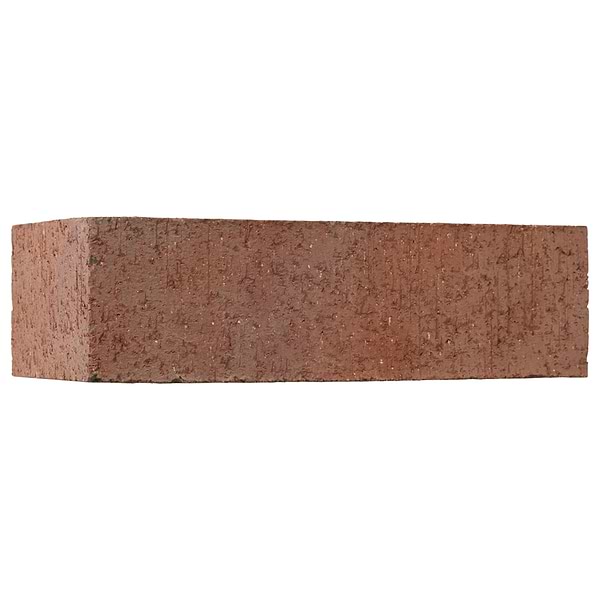 Brownstone Flashed Red 2x7 Textured Wire Cut Clay Thin Brick Corner