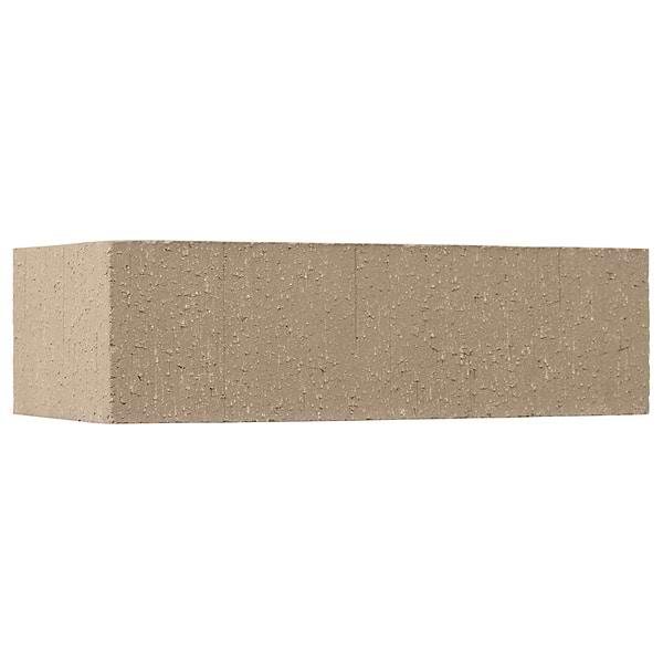 Brownstone Gray 2x7 Textured Wire Cut Clay Thin Brick Corner