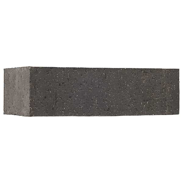 Brownstone Charcoal Black 2x7 Textured Wire Cut Clay Thin Brick Corner