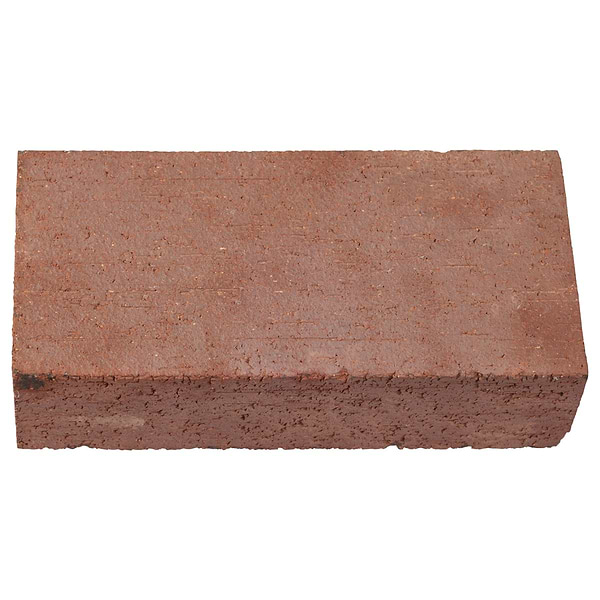 Brownstone Flashed Red 2x7 Textured Wire Cut Clay Thin Brick Edge Cap