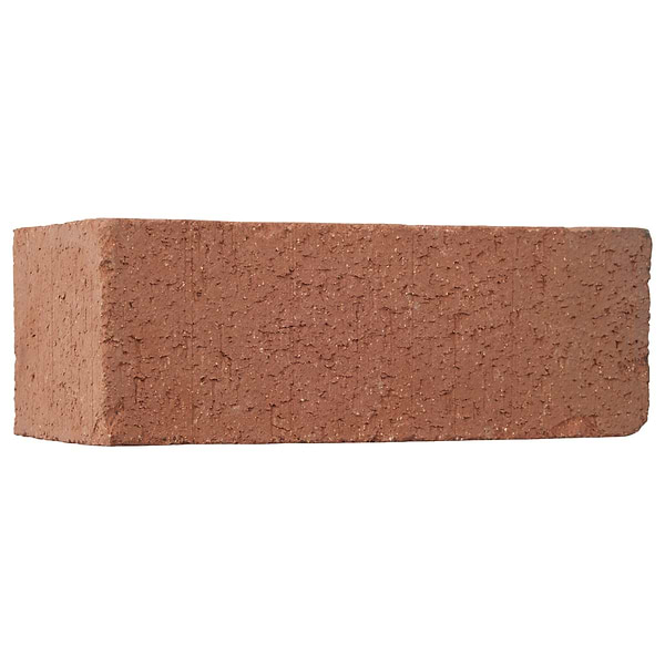Brownstone Flashed Red 3x7 Tumbled Wire Cut Clay Corner Thin Brick Tile