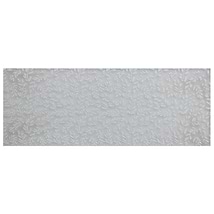 Sonya Flowers Pearl White 6x16 Frosted Glass Tile