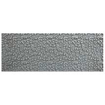 Sonya Flowers Sterling Gray and Silver 6x16 Frosted Glass Tile