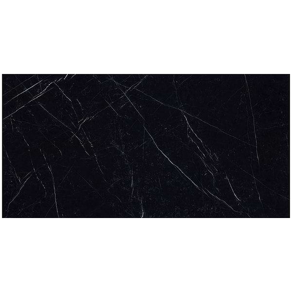 TileBarXL Marmi Slim Black Marquina 60"x120" Polished Porcelain Slab