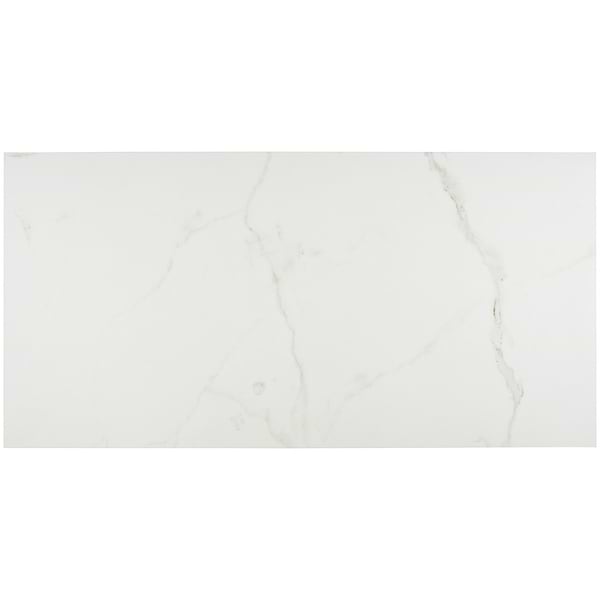 TileBarXL Marmi White Calacatta 24"X48" Polished Porcelain Tile
