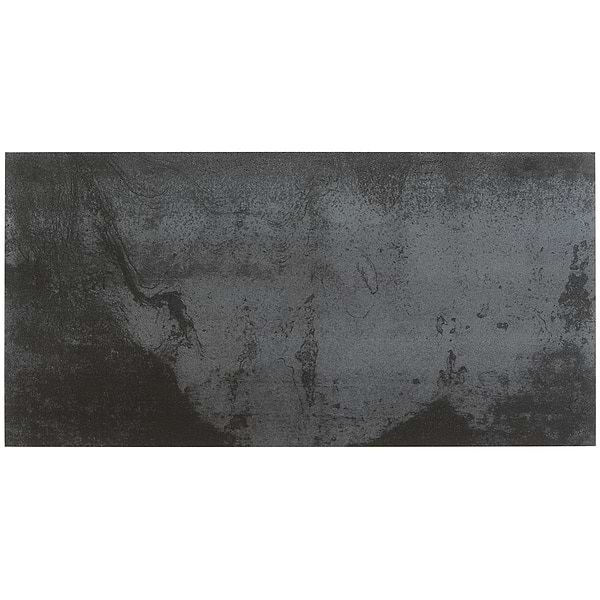 Sample-Hewlett Black Iron Matte Porcelain Tile