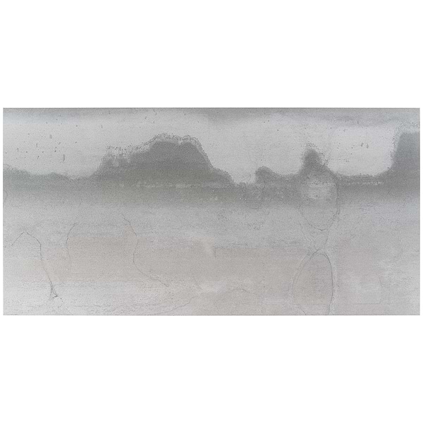 Hewlett Metal Silver 12x24 Matte Porcelain Tile