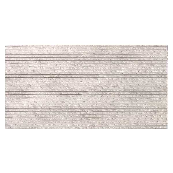 Rakestone Carved Split Wooden Beige 12x24 Textured Honed Limestone Stone Tile