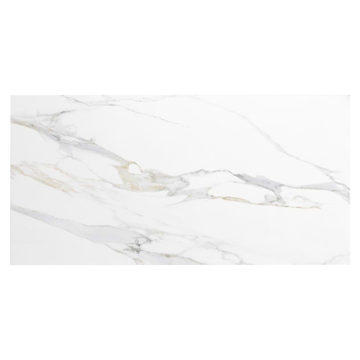 Minera Aurora Gold 24x48 Marble Look Polished Porcelain Tile