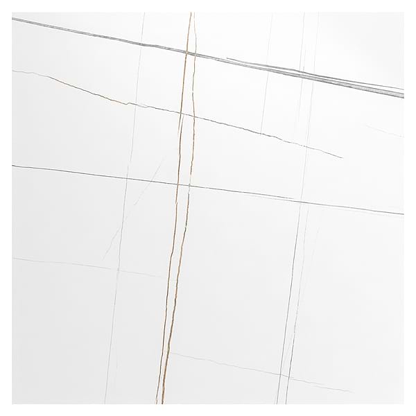 Minera Sahara Blanco White 48x48 Marble Look Polished Porcelain Tile