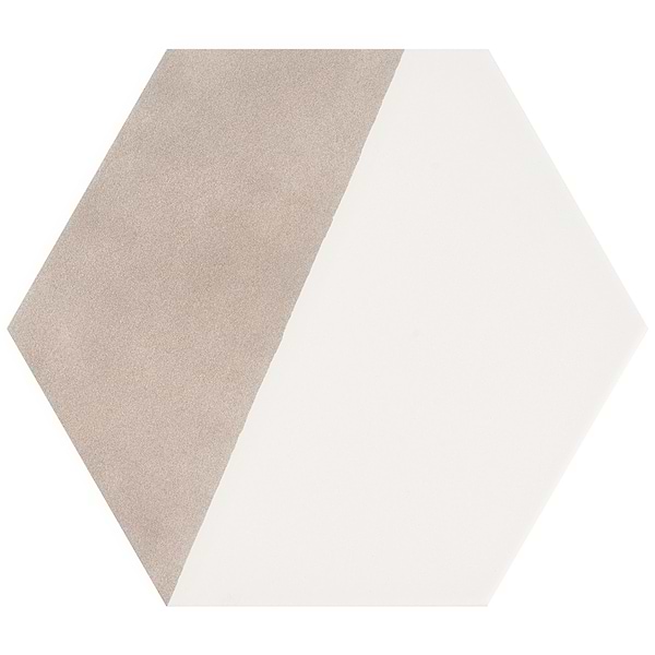 HexArt Pop Gris 8" Hexagon Matte Porcelain Tile