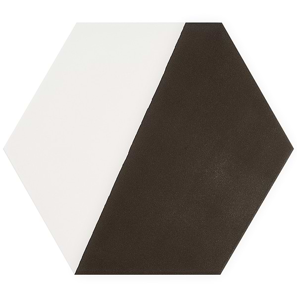 HexArt Pop Nero 8" Hexagon Matte Porcelain Tile