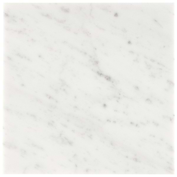 Barcode Liso Carrara White 8x8 Textured Honed Marble Tile by Michael Habachy in White, View 8, open zoomed image
