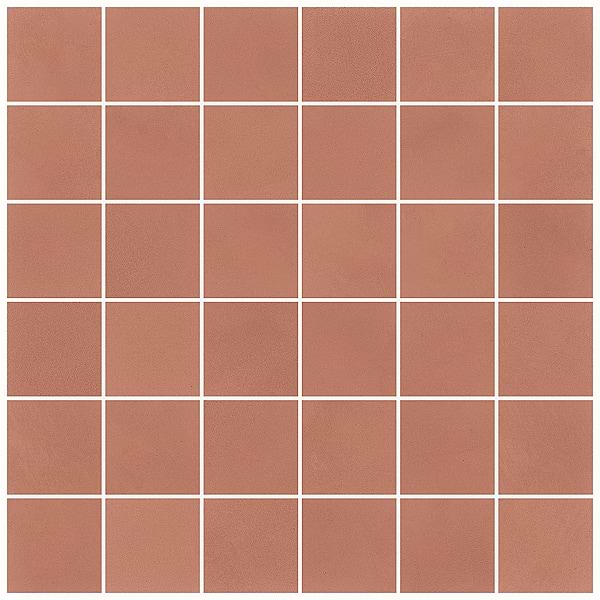 Clay Grace Red 2x2 Matte Porcelain Mosaic