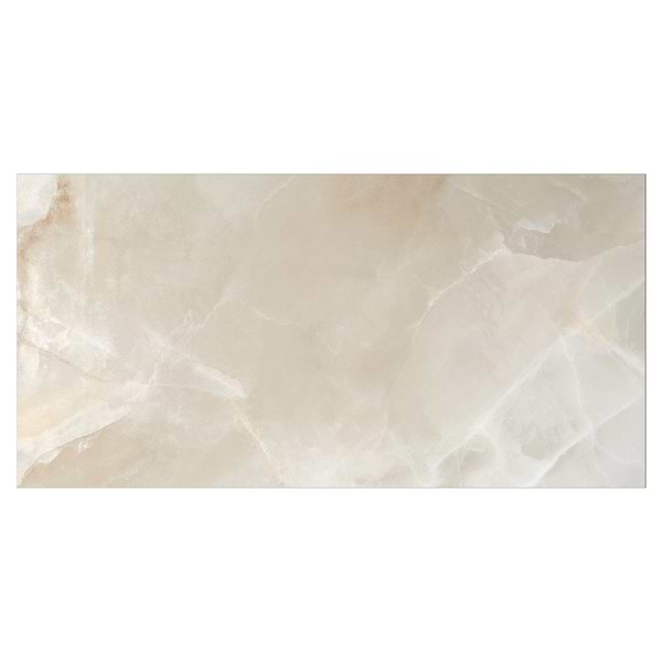 Harmonyx Coconut White 24x48 Onyx Look Polished Porcelain Tile