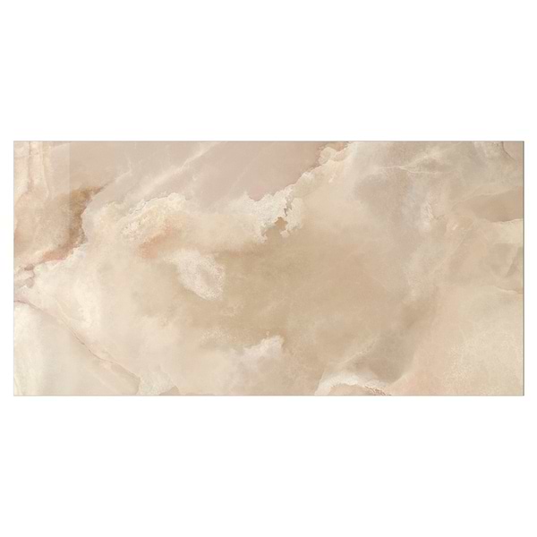 Harmonyx Champagne Beige 24x48 Onyx Look Polished Porcelain Tile