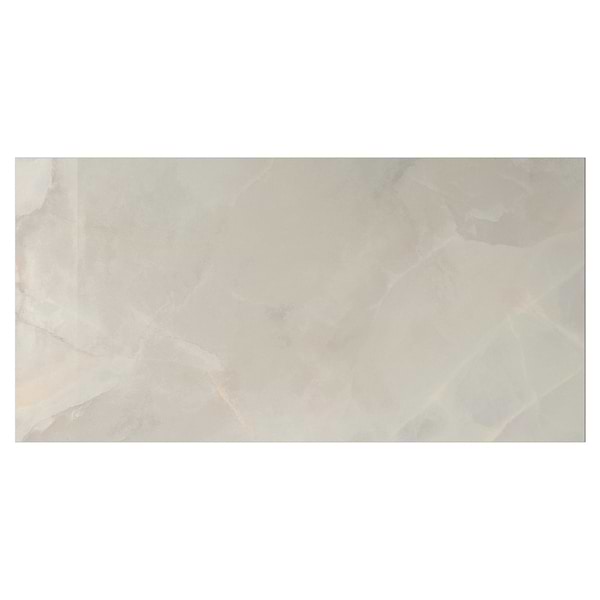 Harmonyx Vanilla White 24x48 Onyx Look Polished Porcelain Tile