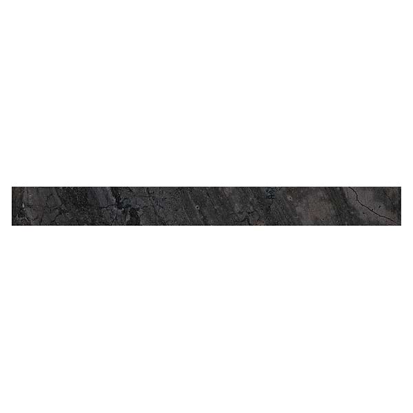 Santo Charcoal Black 3x24 Matte Porcelain Bullnose