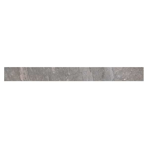 Santo Pearl Gray 3x24 Matte Porcelain Bullnose