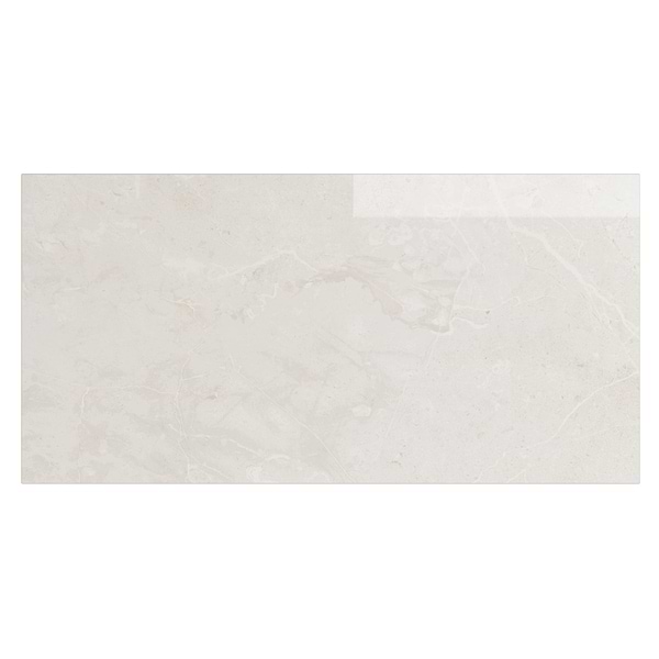Boscato Cream White 12x24 Marble Look Polished Porcelain Tile