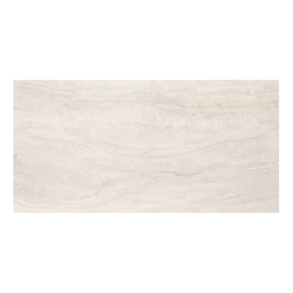 Lumar Travertino Bianco Warm White 24x48 Travertine Look Matte Porcelain Tile