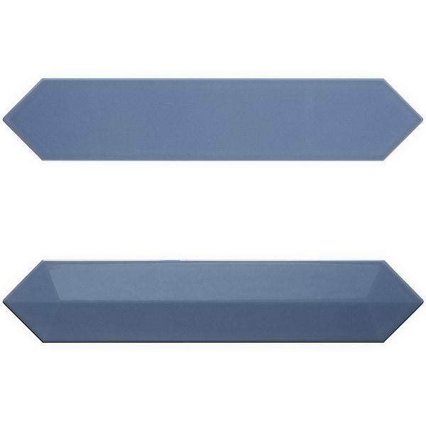 Kent Marine Blue 3x12 Contour 3D Picket Polished Ceramic Wall Tile
