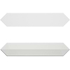 Kent White 3x12 Contour 3D Picket Polished Ceramic Wall Tile