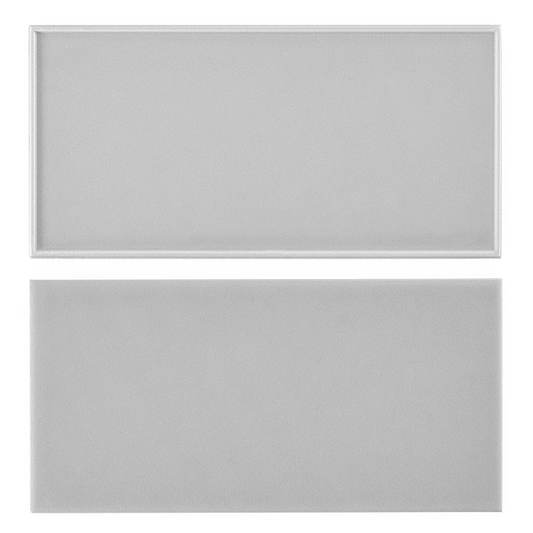 Stacy Garcia Maddox Frame Cool Gray 4x8 Matte Ceramic Subway Tile