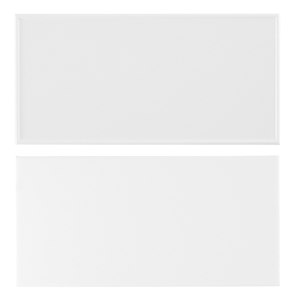 Stacy Garcia Maddox Frame White 4x8 Matte Ceramic Wall Tile