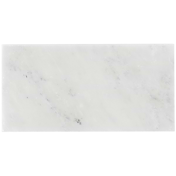 Asian Statuary White 3x6 Polished Marble Subway Tile