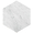 Asian Statuary 10" Hexagon Honed Marble Tile