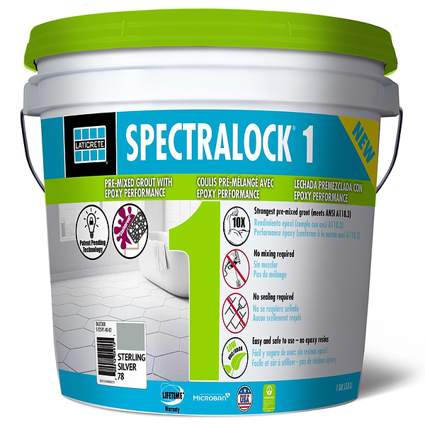 Laticrete SpectraLock 1 Sterling Silver Grout - Gallon