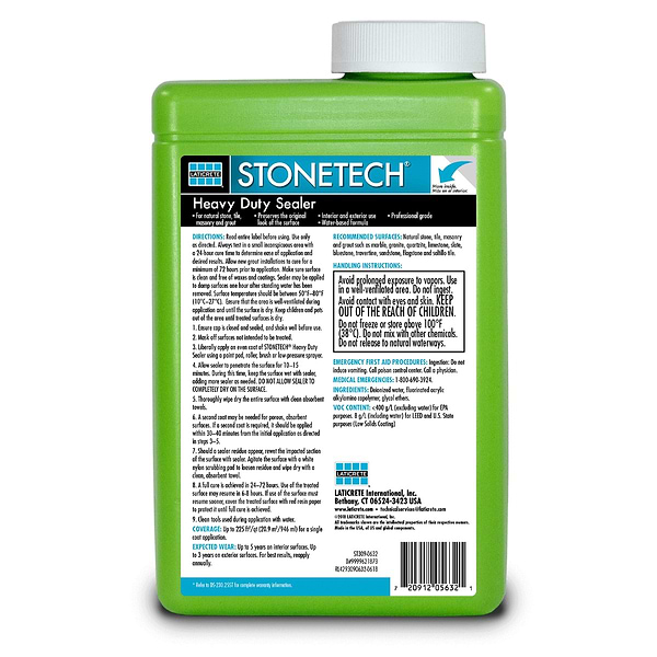 Laticrete Heavy Duty Grout Sealer for Natural Stone- Tile- & Grout - Quart
