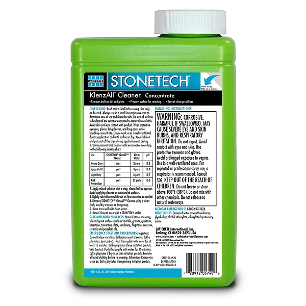 Laticrete Heavy Duty KlenzAll™ Cleaner Concentrate for Natural Stone- Tile- & Grout - Quart