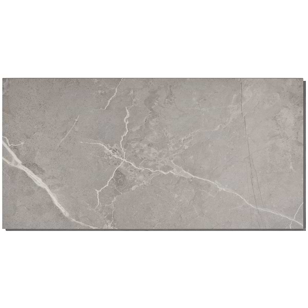 Optoro Chauny Marble Dark Beige 28mil Wear Layer Rigid Core Click 12x24 Luxury Vinyl Tile