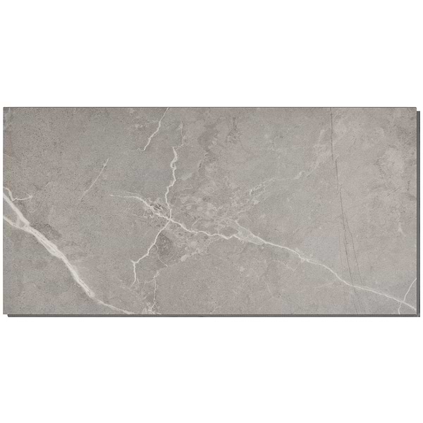 Optoro Chauny Marble Dark Beige 28mil Wear Layer Rigid Core Click 12x24 Luxury Vinyl Tile
