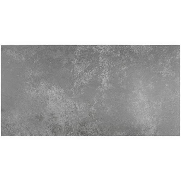 ReNew Metalcrete Pewter 12mil Wear Layer Glue Down 12x24 Luxury Vinyl Tile