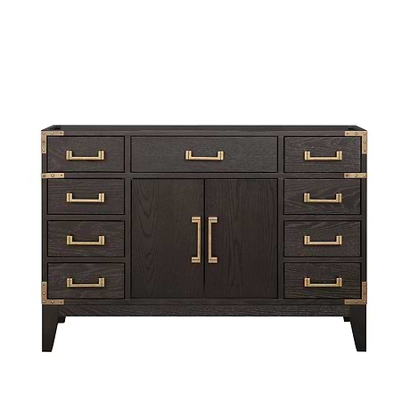 Aiden Brown Oak 48" Single Vanity without Top