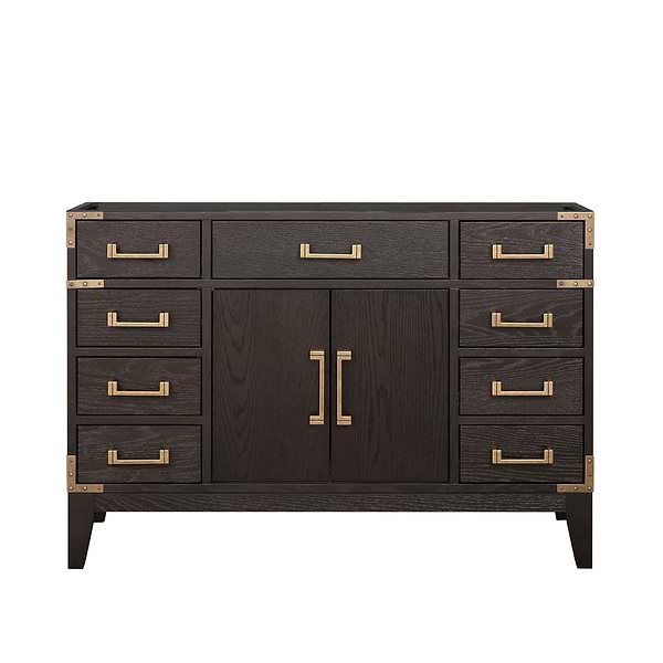 Aiden Brown Oak 48" Single Vanity without Top