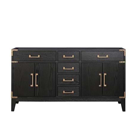 Aiden Black Oak 60" Double Vanity without Top