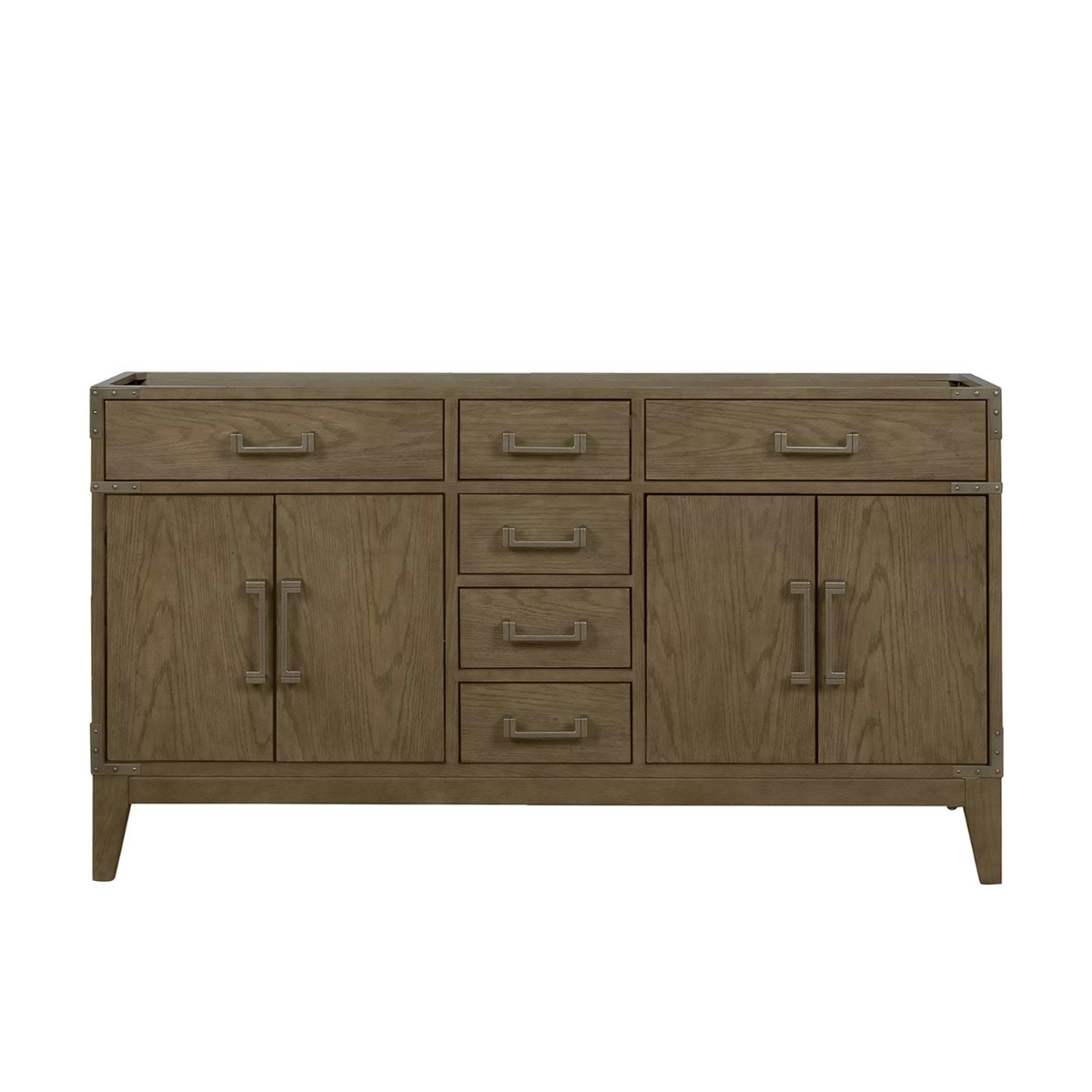 Aiden Gray Oak 60" Single Vanity without Top