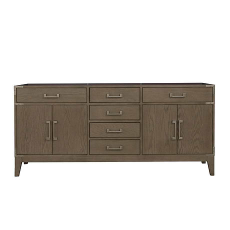 Aiden Gray Oak 72" Double Vanity without Top