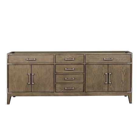 Aiden Gray Oak 80" Double Vanity without Top