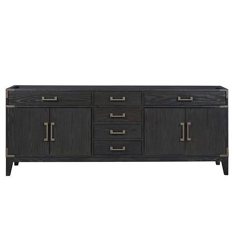 Aiden Black Oak 84" Double Vanity without Top