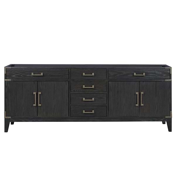Aiden Black Oak 84" Double Vanity without Top
