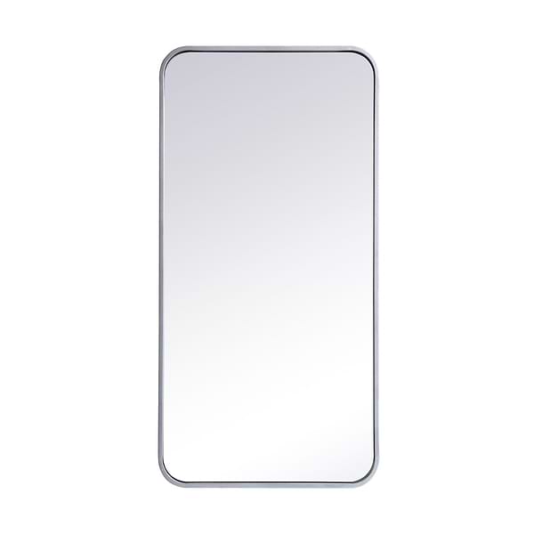 Netta Silver Metal 18x36  Mirror